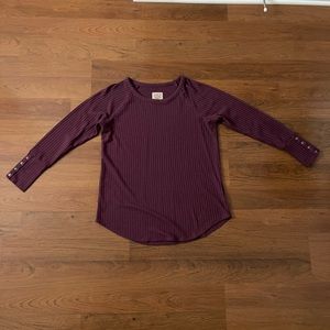 Chaser Purple Long-Sleeved Knit Top